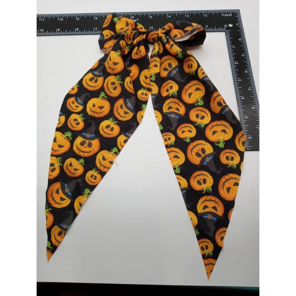 Set of 2 Halloween Pumpkin Bows Hair Clip Style 1002-1005